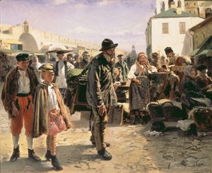 Suonatore di organetto, 1879 da Konstantin Alekseevich Korovin